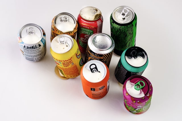 14 of the Best Wedding Registry Gifts for Beer Lovers, a number of different beer cans.